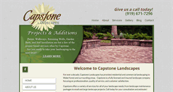 Desktop Screenshot of capstonelandscapesnc.com