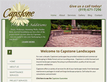Tablet Screenshot of capstonelandscapesnc.com